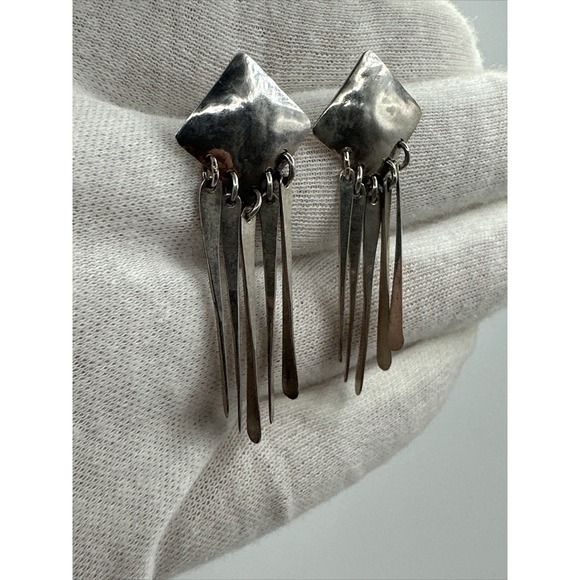 Vintage Jean Newlin sterling Stud earrings #589 - Picture 2 of 7